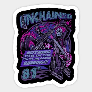 "UNCHAINED" (VIOLETS) Sticker